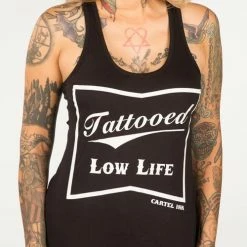 Cartel Ink Tanks Tops & Camis Tattooed Low Life Women's Racer Back Tank Top