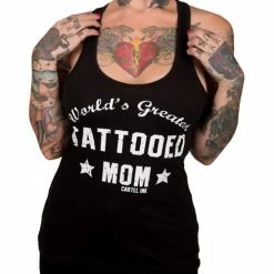 Cartel Ink Tanks Tops & Camis Punk Rock World's Greatest Tattooed Mom Racer Back Tank Top