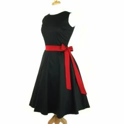 RebelsMarket Dresses Black Full Circle Pinup Dress