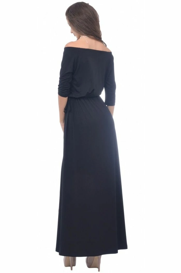 RebelsMarket Dresses Svetomira Black Dress - Image 4