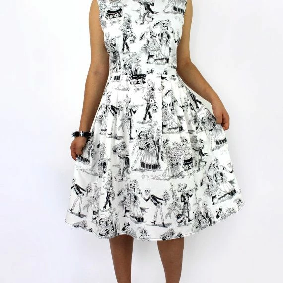RebelsMarket Dresses Day Dead Paseo De Muertos Dress - Image 2