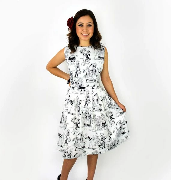 RebelsMarket Dresses Day Dead Paseo De Muertos Dress