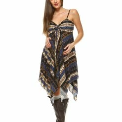 White Mark Clothing Dresses Handkerchief Hem Maternity Dress