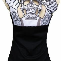 RebelsMarket Tanks Tops & Camis Rockabilly Punk Rock Baby Badass Gun F*Ck Skull Tank Top Shirt S M L Xl Xxl