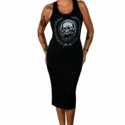 Pinky Star Dresses Black Death Or Glory Tank Dress