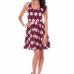 White Mark Clothing Dresses Sleeveless Flare Mini Dress