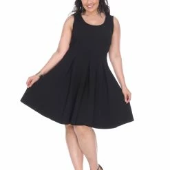 White Mark Clothing Dresses Sleeveless Skater Dress