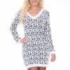 White Mark Clothing Dresses V-neck Sweater Dress