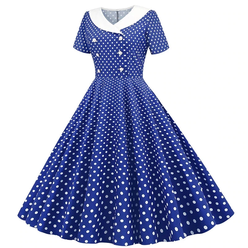 FashionSprout Dresses Polka Dot Vintage 50's Swing Dress - Image 2