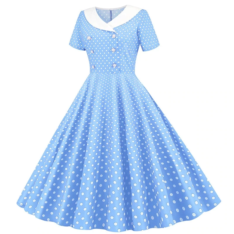 FashionSprout Dresses Polka Dot Vintage 50's Swing Dress - Image 5