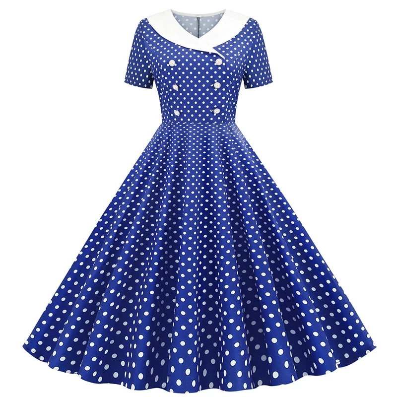 FashionSprout Dresses Polka Dot Vintage 50's Swing Dress