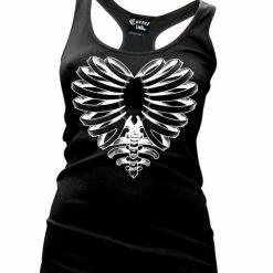 Cartel Ink Tanks Tops & Camis Skeleton Heart Women's Racer Back Tank Top